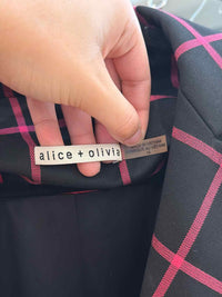 alice + olivia Black and Pink Size 14 Blazer