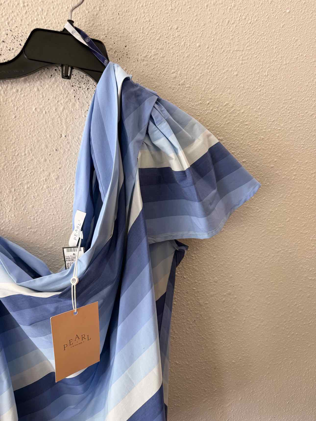 Pearl by Lela Rose periwinkle multi Size 16 Shirt