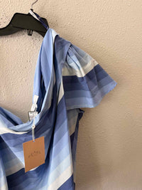 Pearl by Lela Rose periwinkle multi Size 16 Shirt