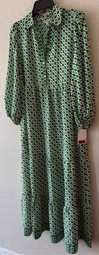 Max Studio Green and White Size S Dress