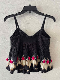 LeifsDottir Black Multi Size 8 Tank Top