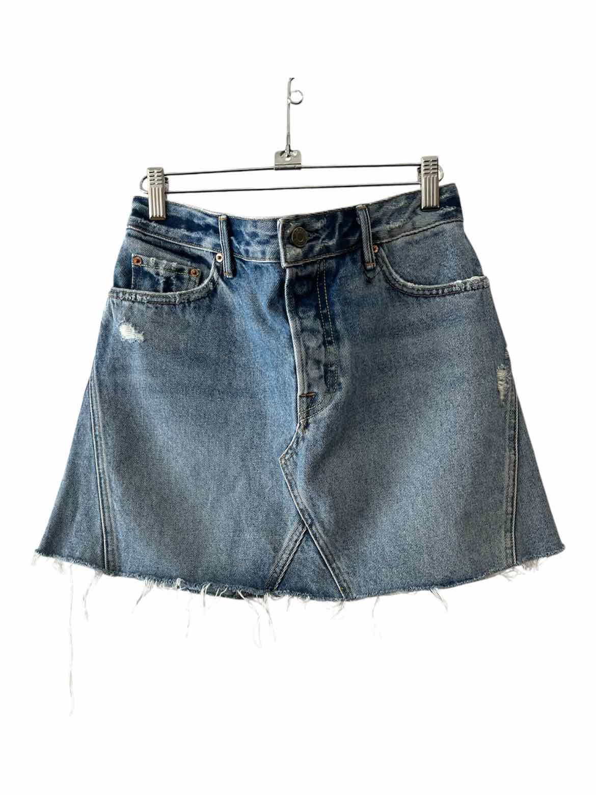 Grlfrnd Blue Size 27 Skirt