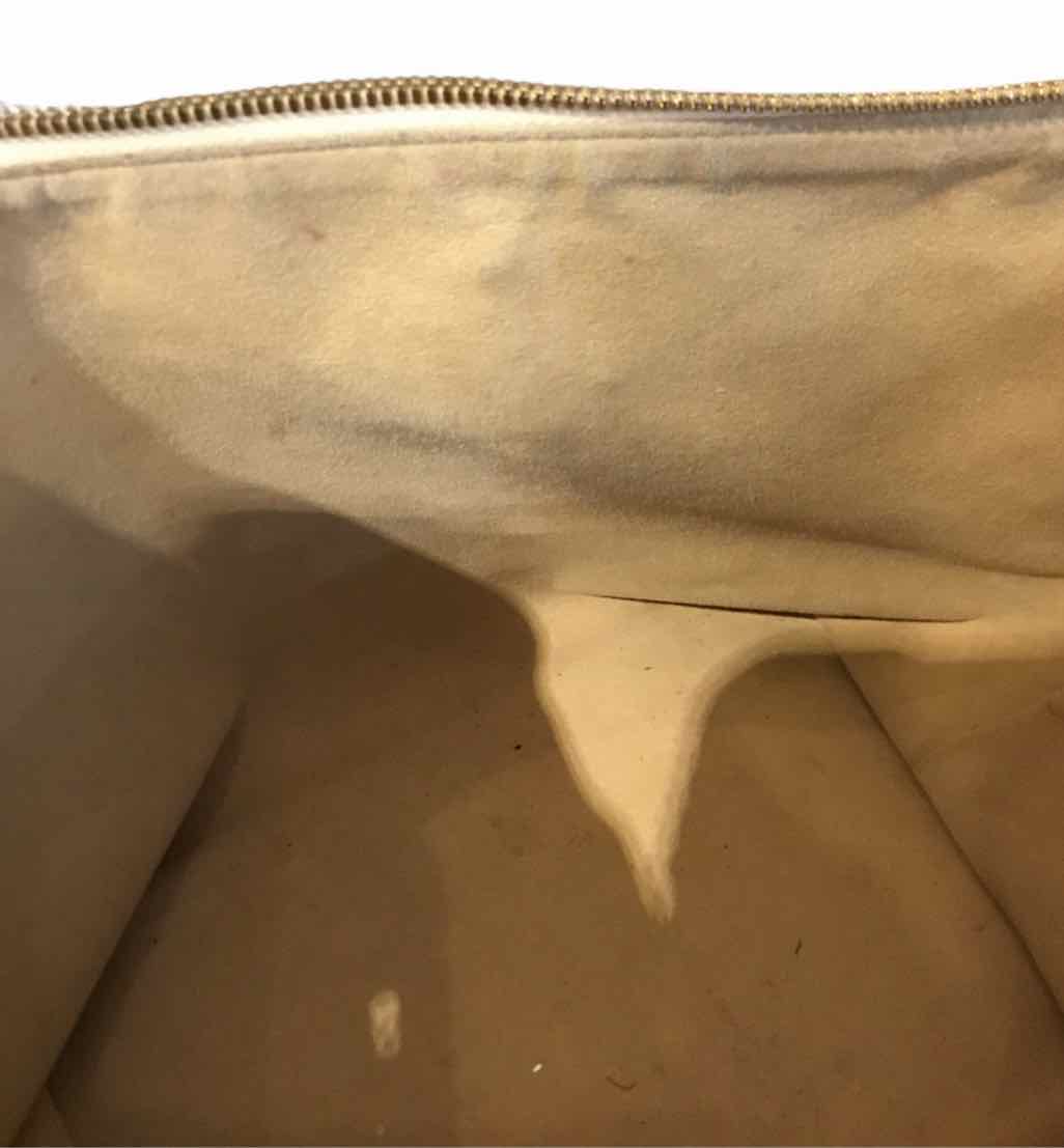 Louis Vuitton white and gray Handbag