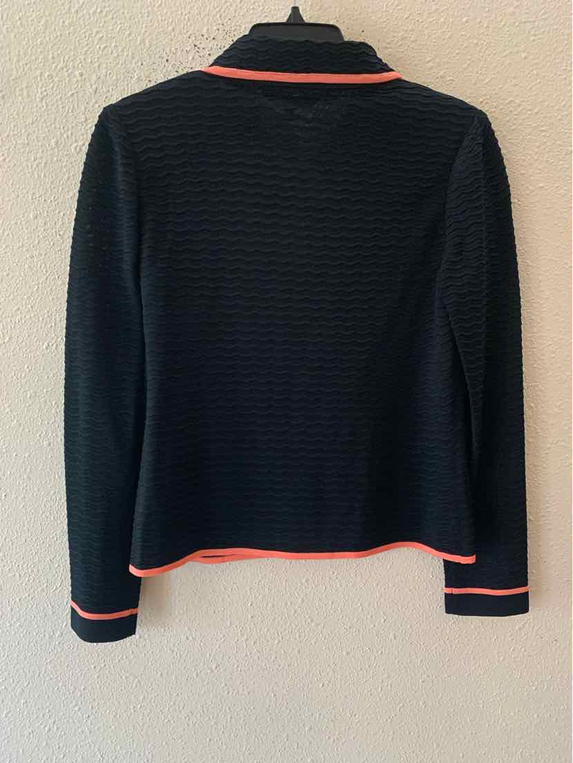 Ming Wang Black and coral Size XS Cardigan