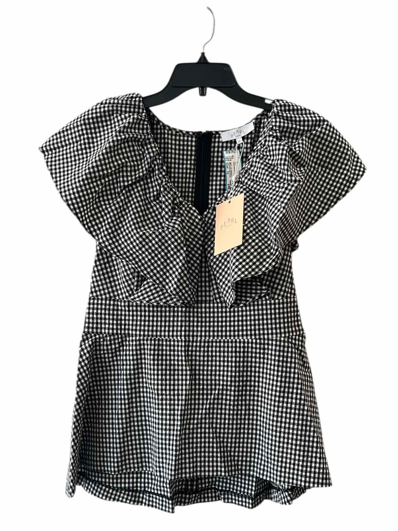 Pearl by Lela Rose Black and white Size 10 Shirt