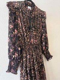 Misa Black Multi Size M Dress