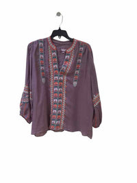 Johnny Was Workshop Purple Gray Size M Shirt