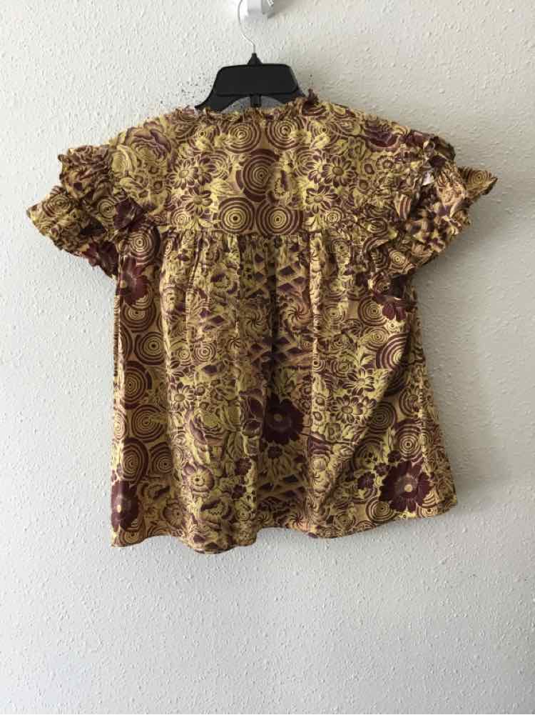 ULLA JOHNSON Mustard multi Size 16 Shirt