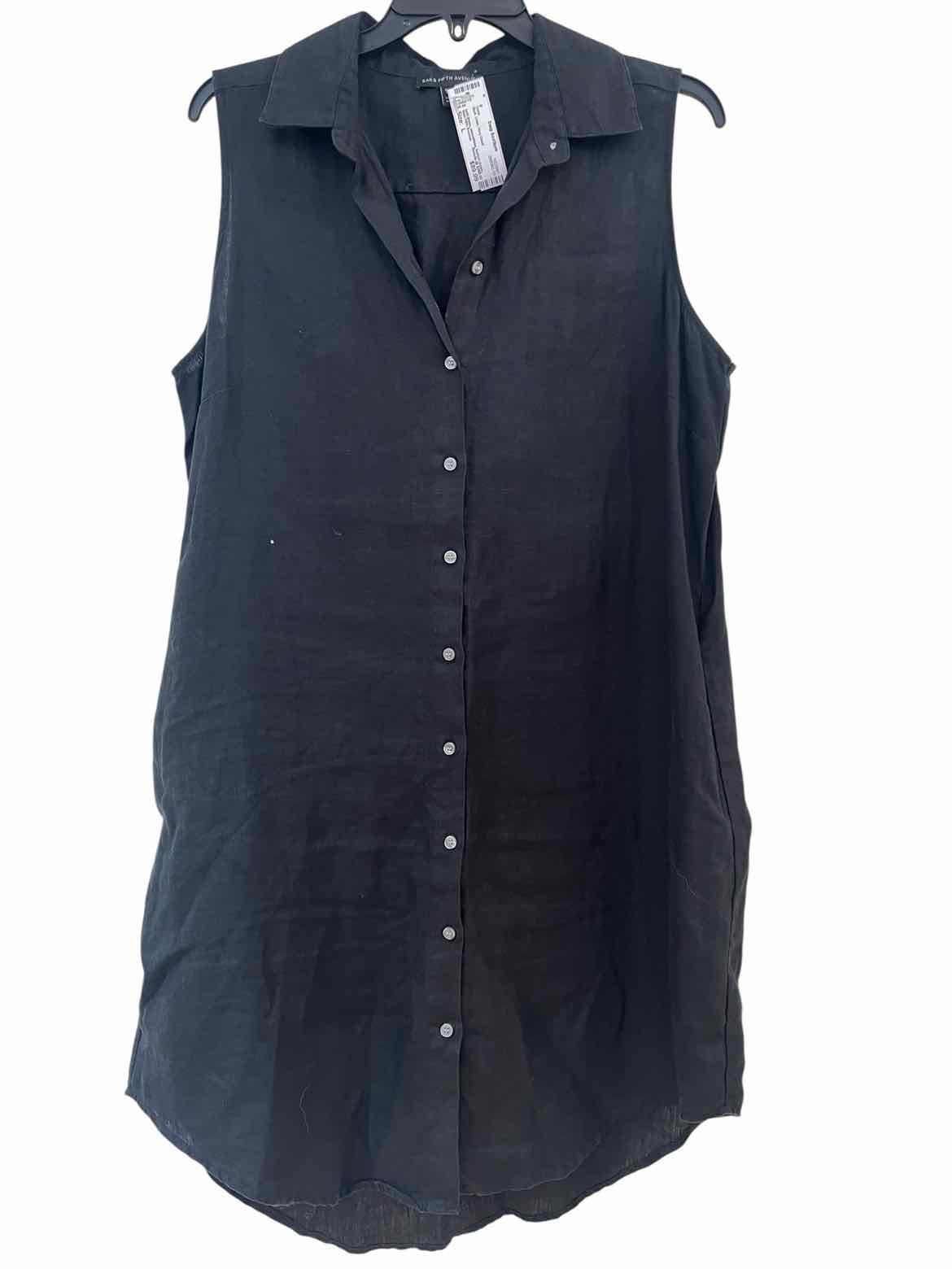 Saks Fifth Avenue Black Size L Dress