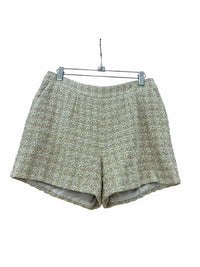 L'Agence Cream and Gold Size 6 Shorts