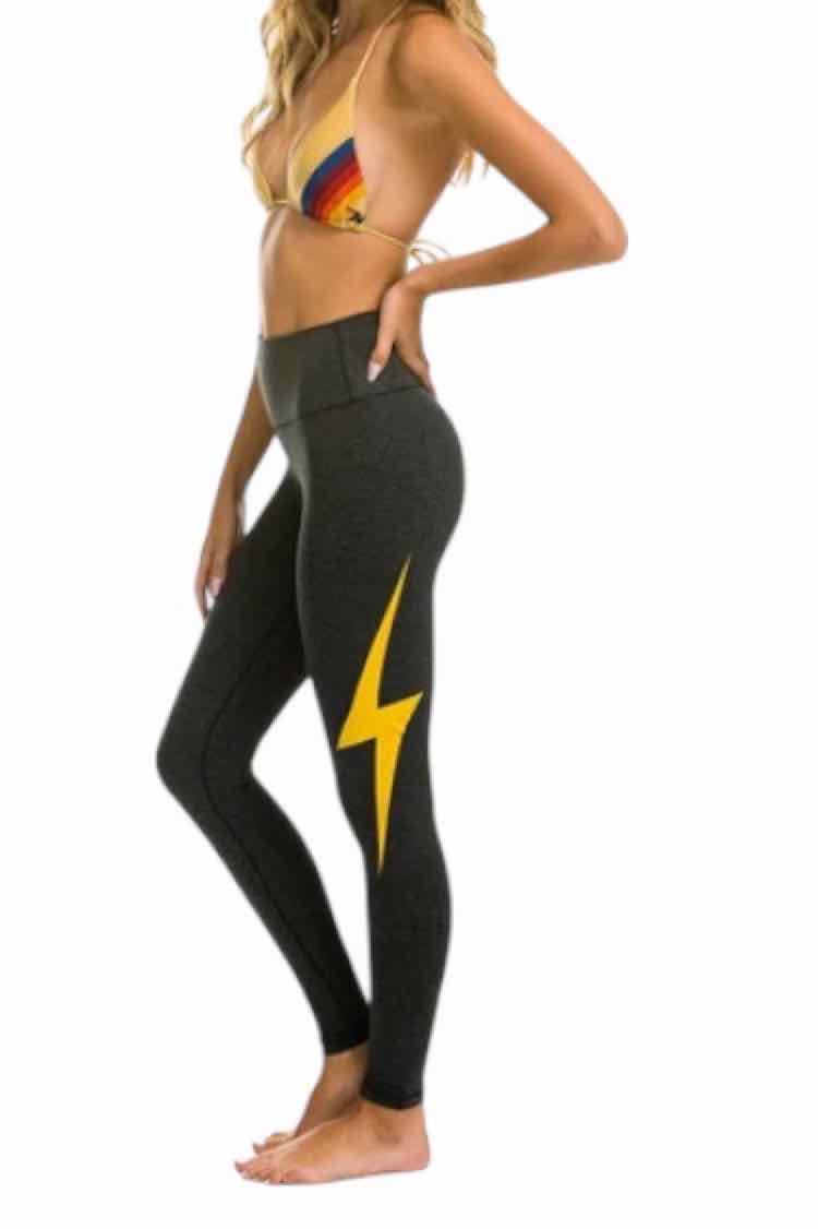AviatorNation Dark Gray Size S Leggings