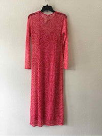Never Fully Dressed Pink and Red Size 6 Dress