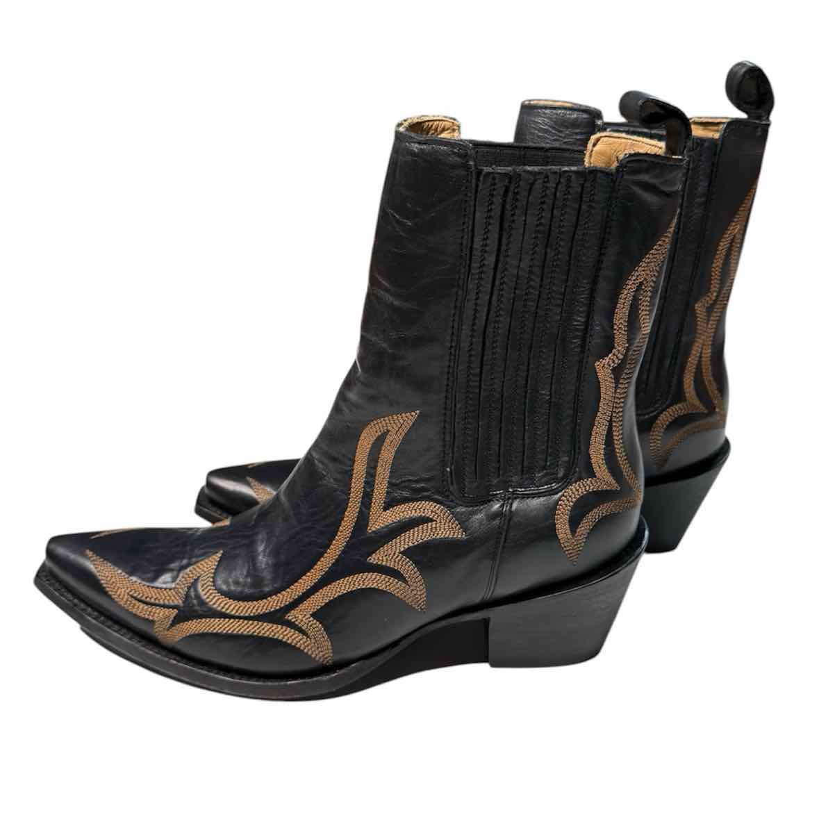 Stetson black and brown Size 9.5 Boots
