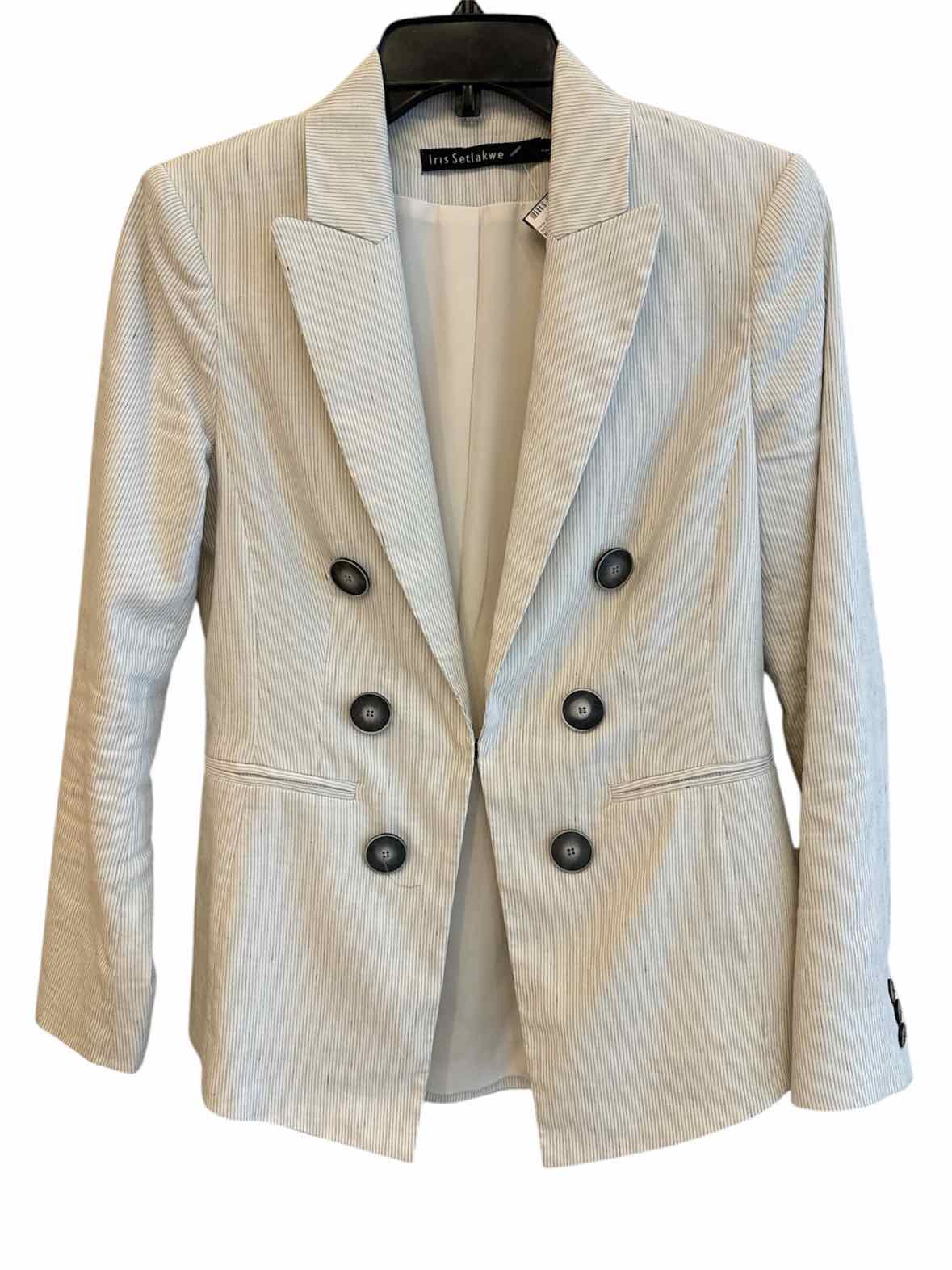 Iris setlakwe Cream and Black Size 2 Blazer