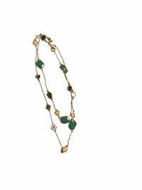 Stella & Dot Gold and Green Jewelry