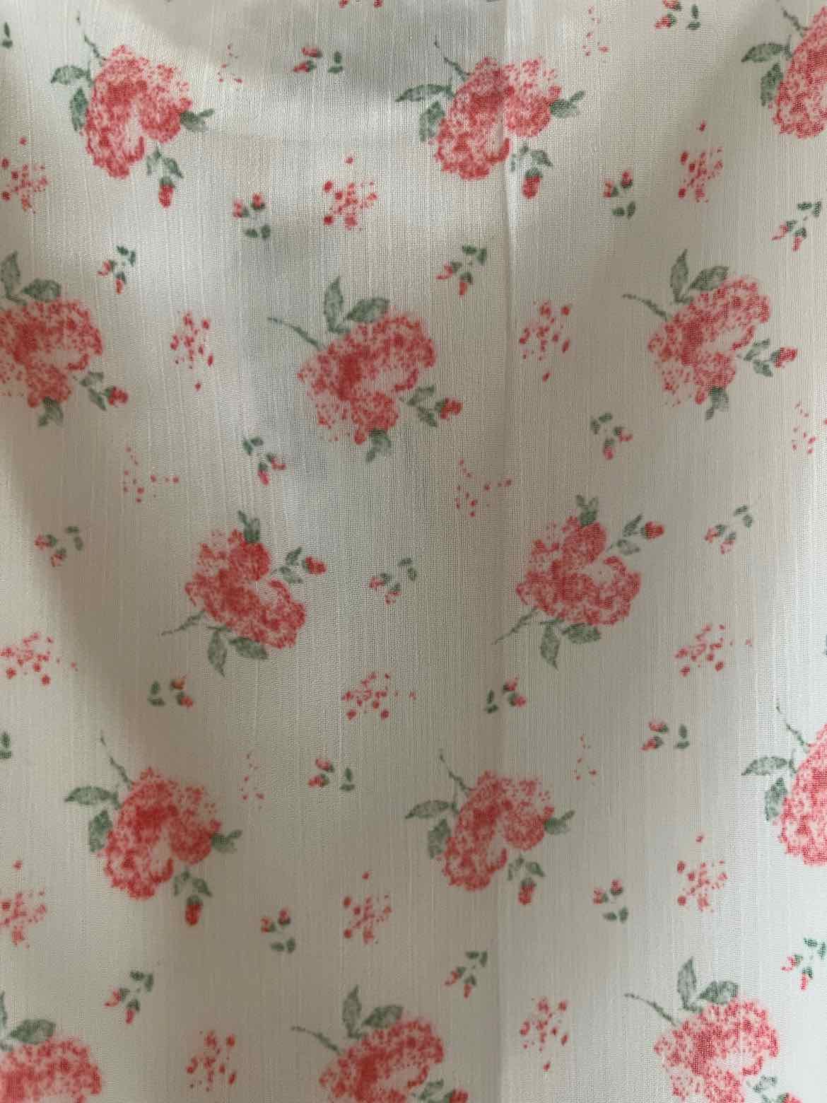 Princess Polly White and Red Size 4 Skirt