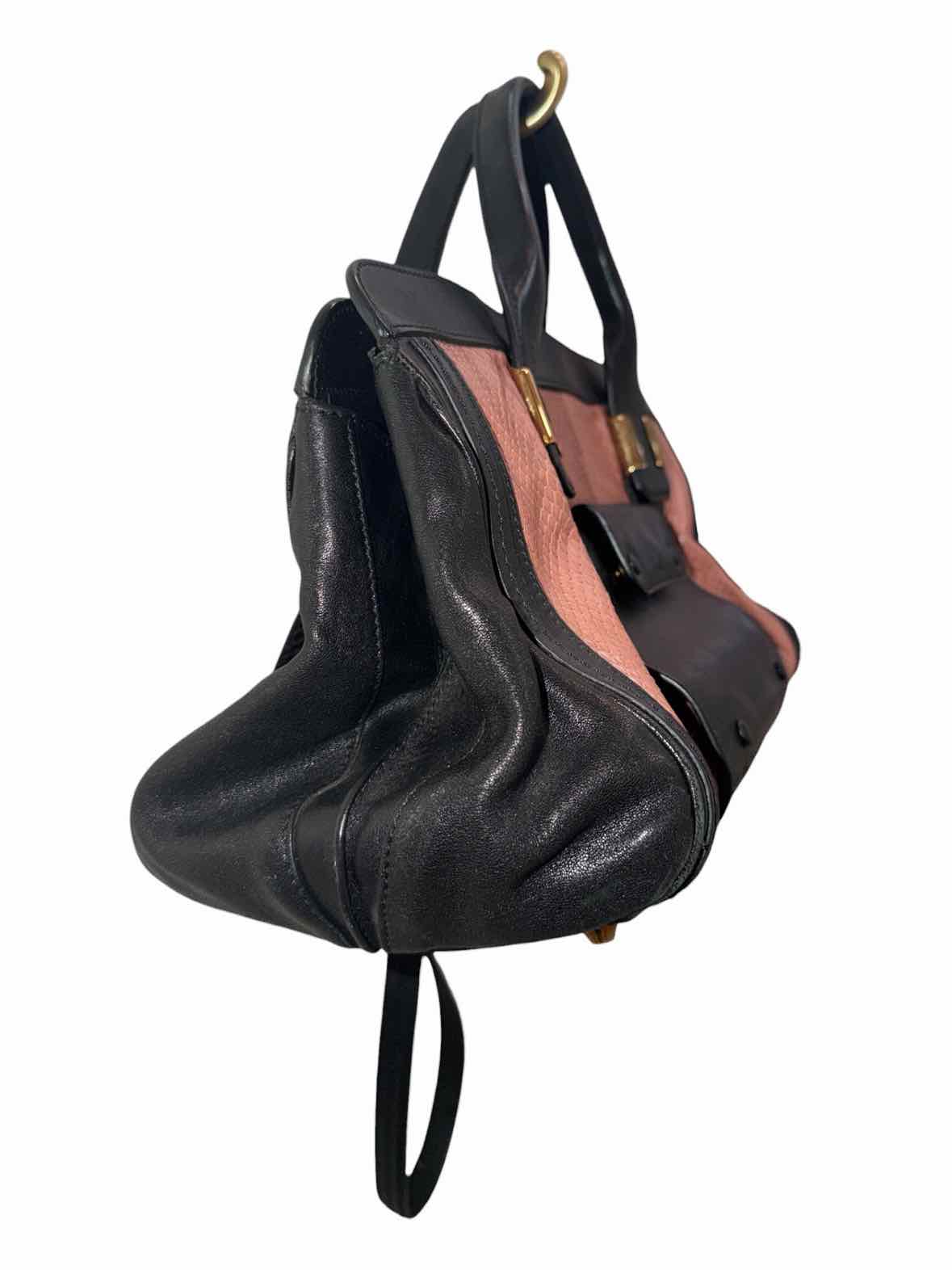 Chloe Alice Black and Rust Handbag