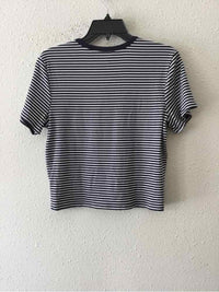 Athleta Navy and White Size L Shirt