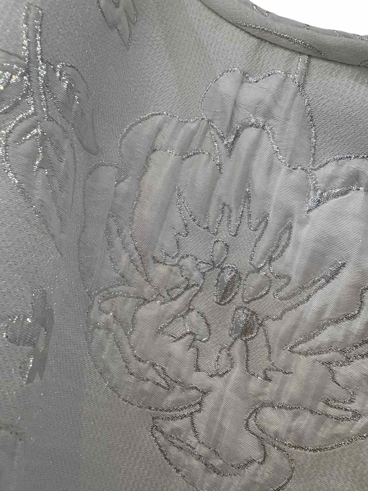 Arianne Elmy White and Silver Size S Dress