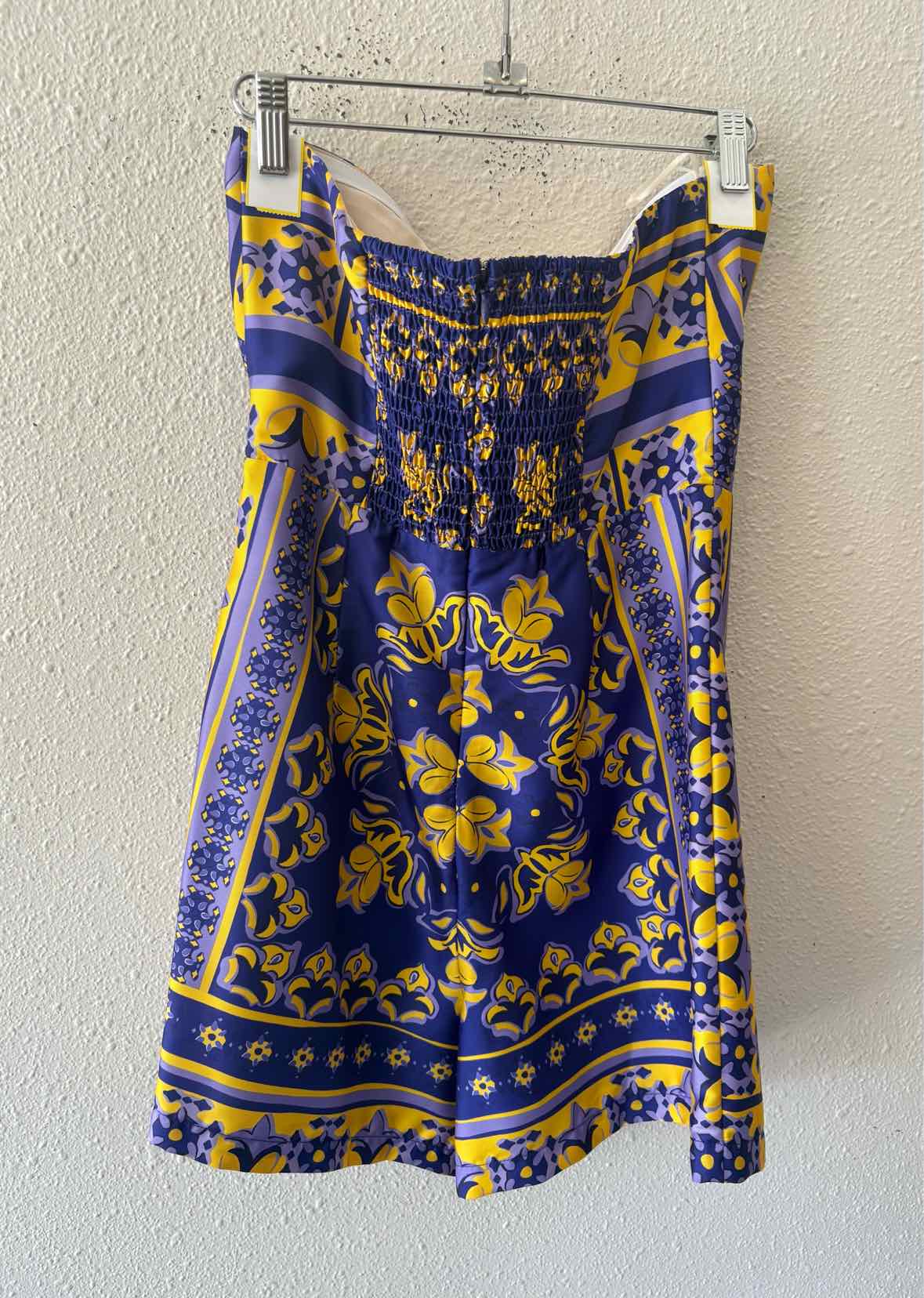 Lavender Brown purple and yellow Size M Romper