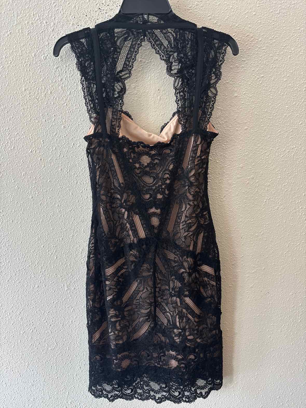 Nicole Miller Black and nude Size S Dress