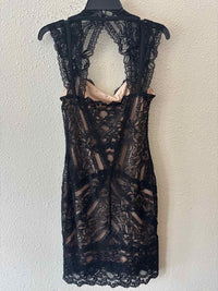 Nicole Miller Black and nude Size S Dress
