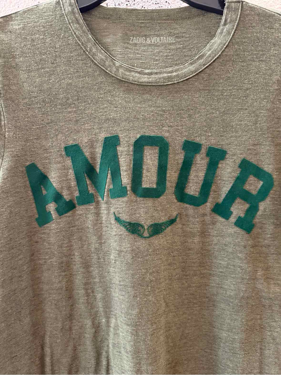 Zadig & Voltaire Army Green Size M T-shirt