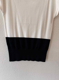 Ann Taylor White and black Size PM Sweater