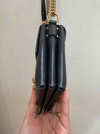 Alexander McQueen Black and Gold Handbag
