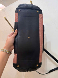 Chloe Alice Black and Rust Handbag