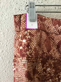 Free People Orange and Cream Size 6 Skirt