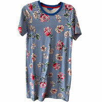 Joules white and blue multi Size 6 Dress