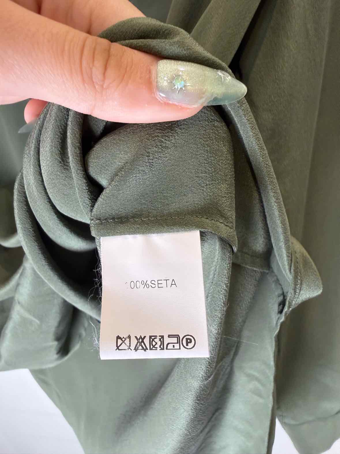 Anna Sammarone Army Green Size 42 Shirt