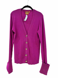Tory Burch Purple Size L Cardigan