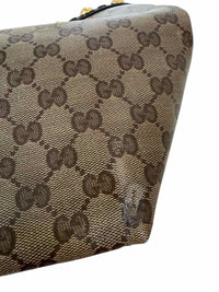 Gucci GG Crystal Babouska Brown Handbag