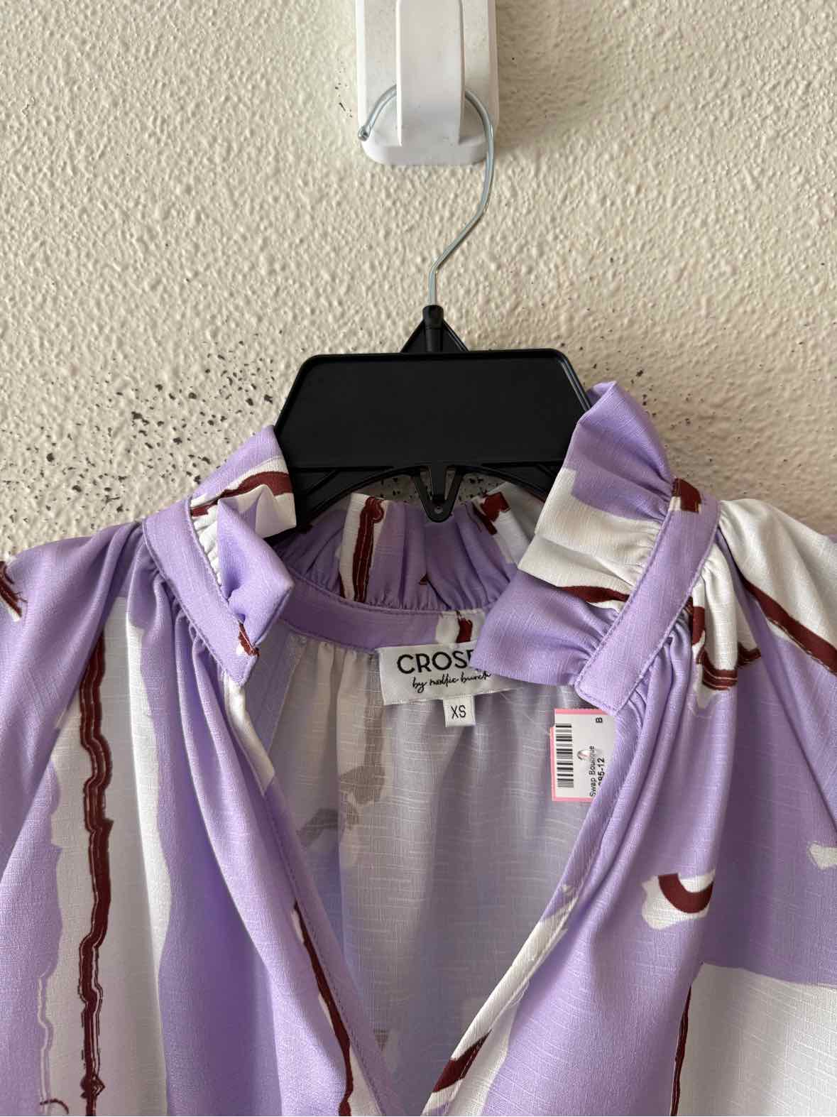 CROSBY Lavender and White Size XS Shirt