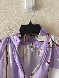 CROSBY Lavender and White Size XS Shirt
