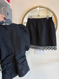 Ganni Black Size 34 2 PC Dress