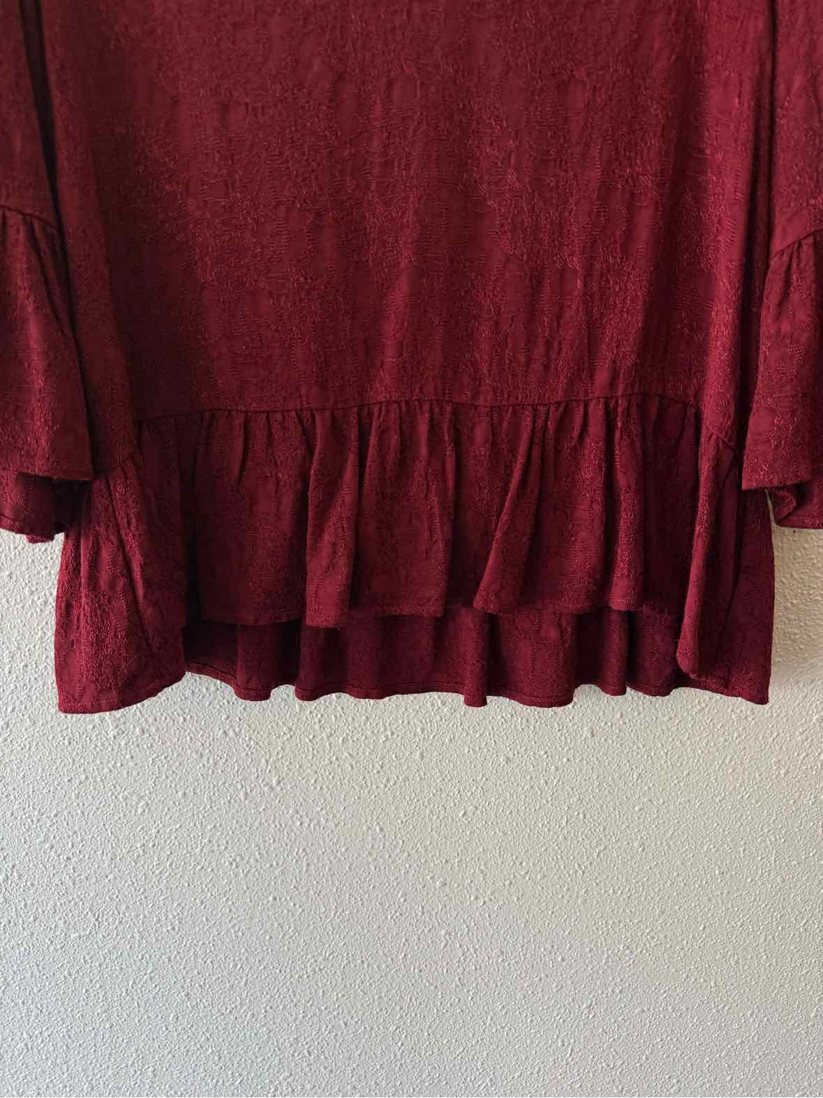 Maven West Maroon Size M Blouse