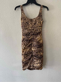 Nicole Miller Gold Multi Size 2 Dress
