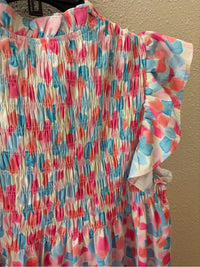 Mod Boutique White Multi Size M Tank Top