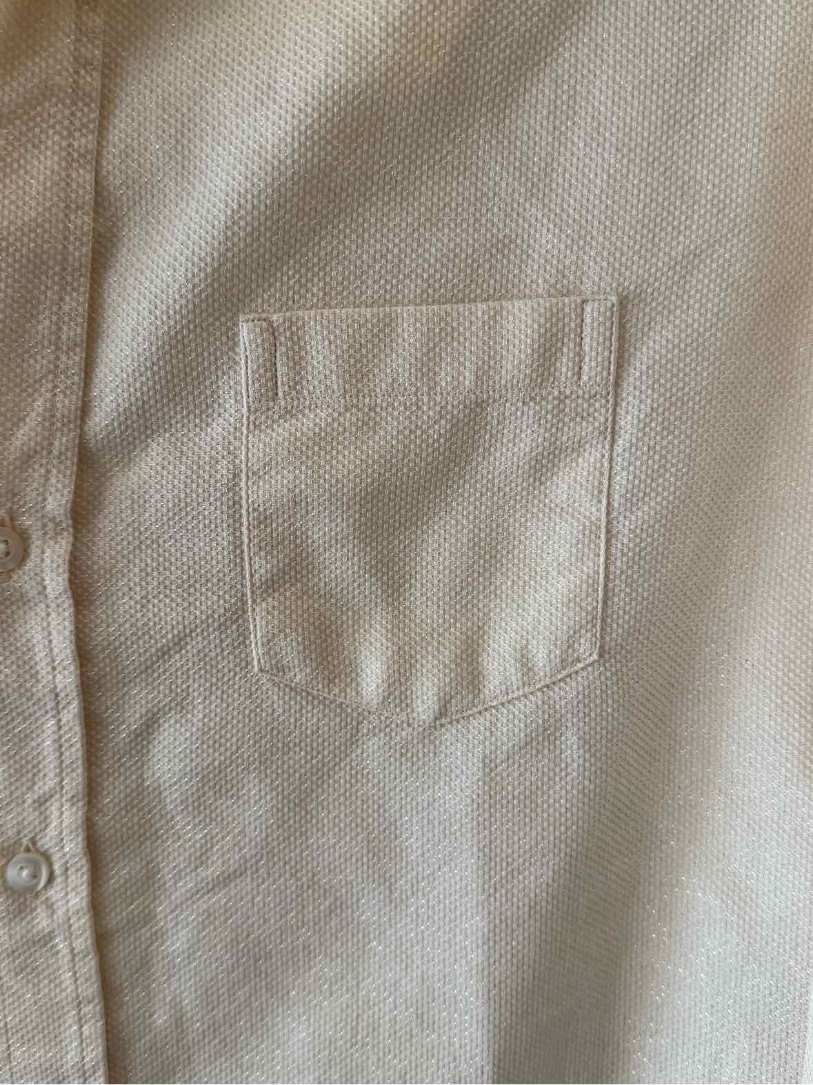 Frank & Eileen Cream Size S Shirt