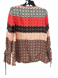 Derek Lam 10 Crosby Pink/Brown/Red Size 2 Blouse
