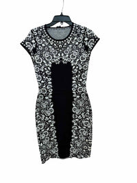 BCBG MAXAZRIA Black and white Size S Dress