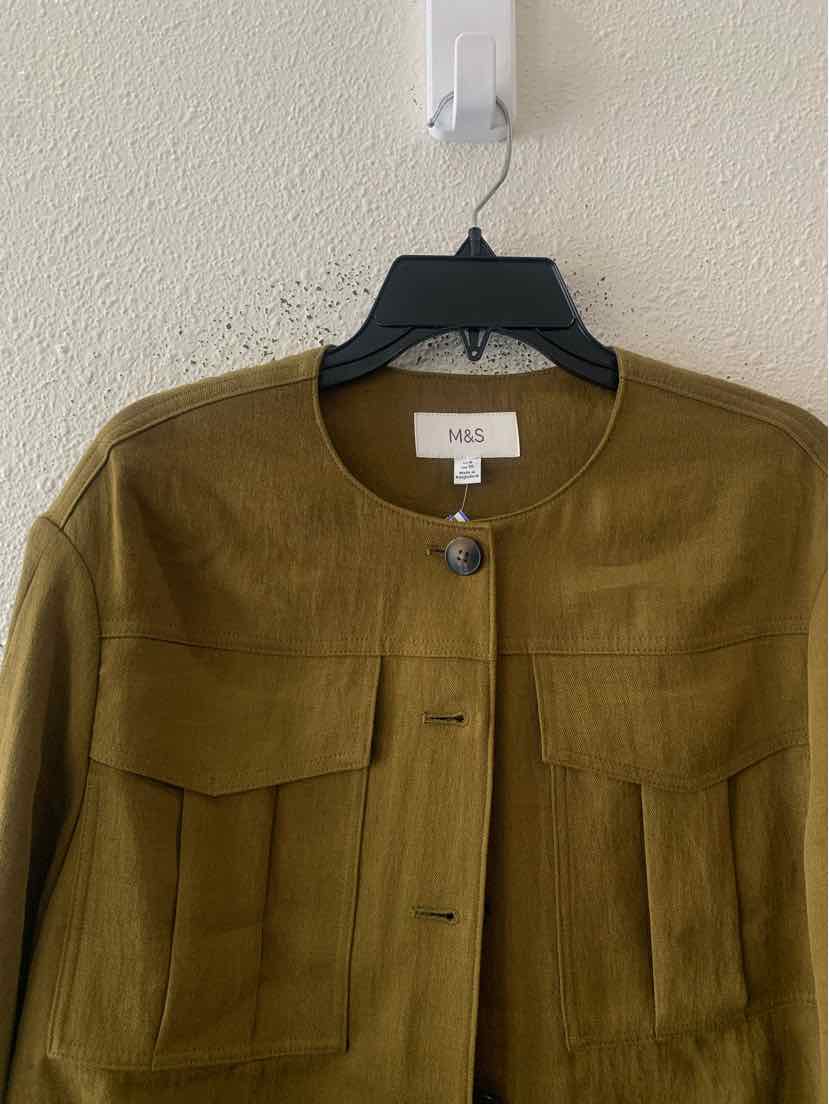 M&S Collection Moss Green Size 6 Jacket