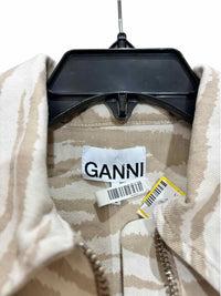 Ganni Nude and White Size 34 Dress