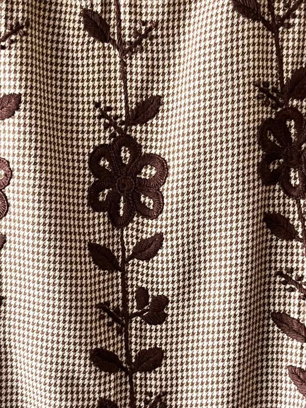 Mi Golondrina brown and white Size XS Dress