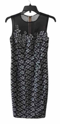 Carmen Marc Valvo Black and silver Size 4 Dress