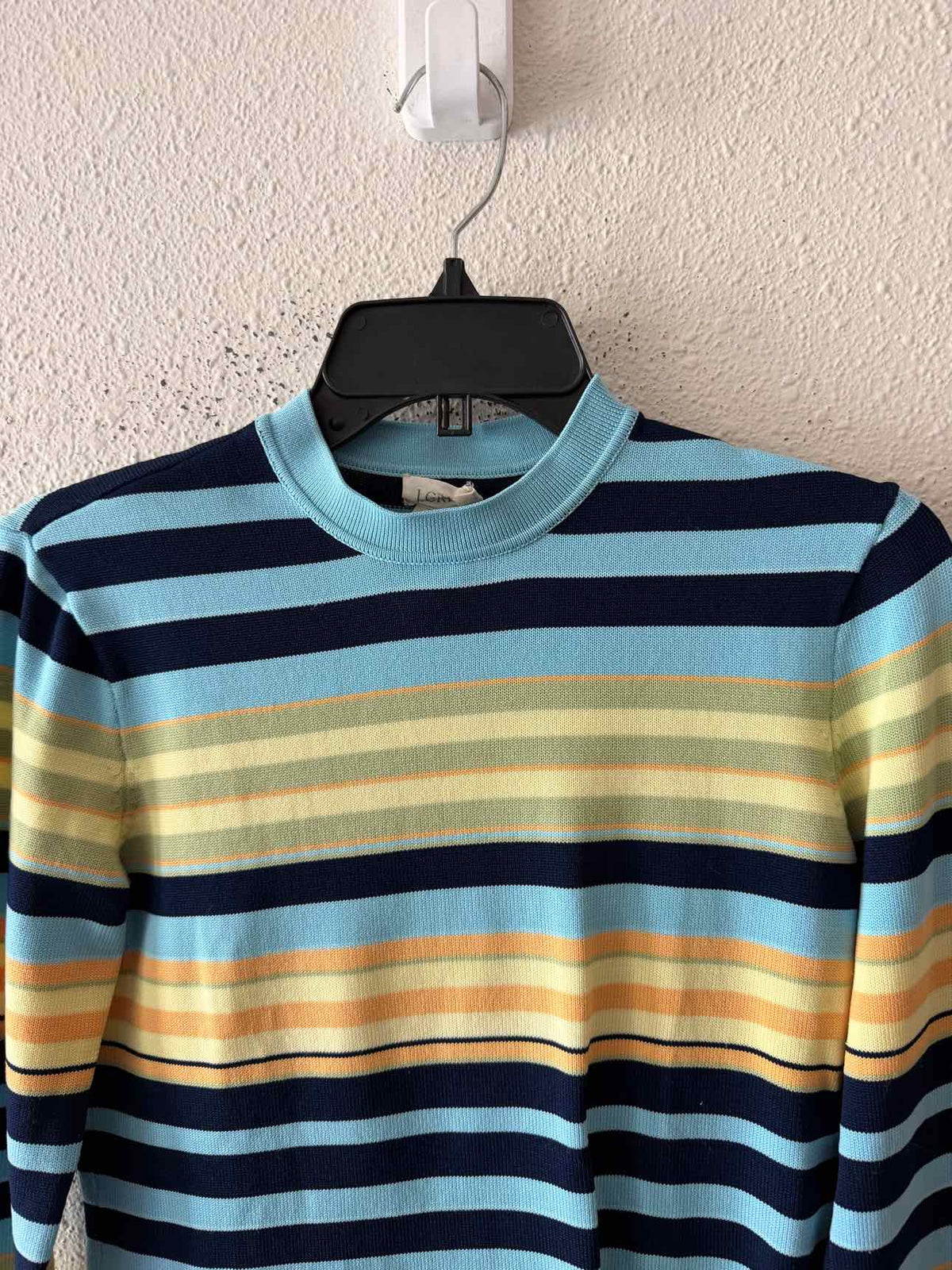 J Crew Blue Multi Size M Sweater