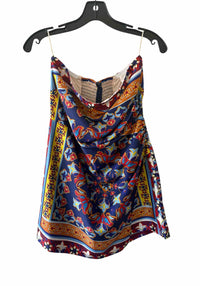 Lavender Brown Blue Multi Size M Romper